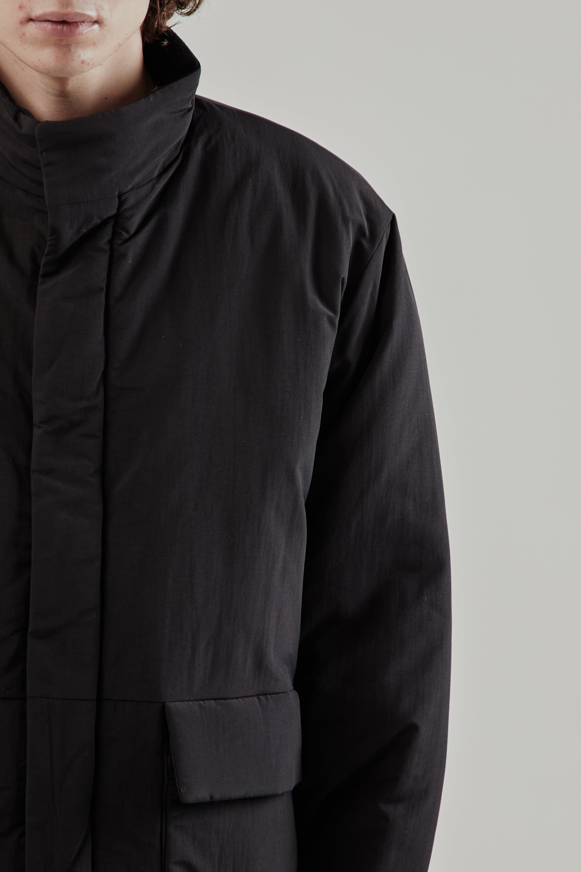 Still By Hand FW25 Round Puffy Blouson Black 7