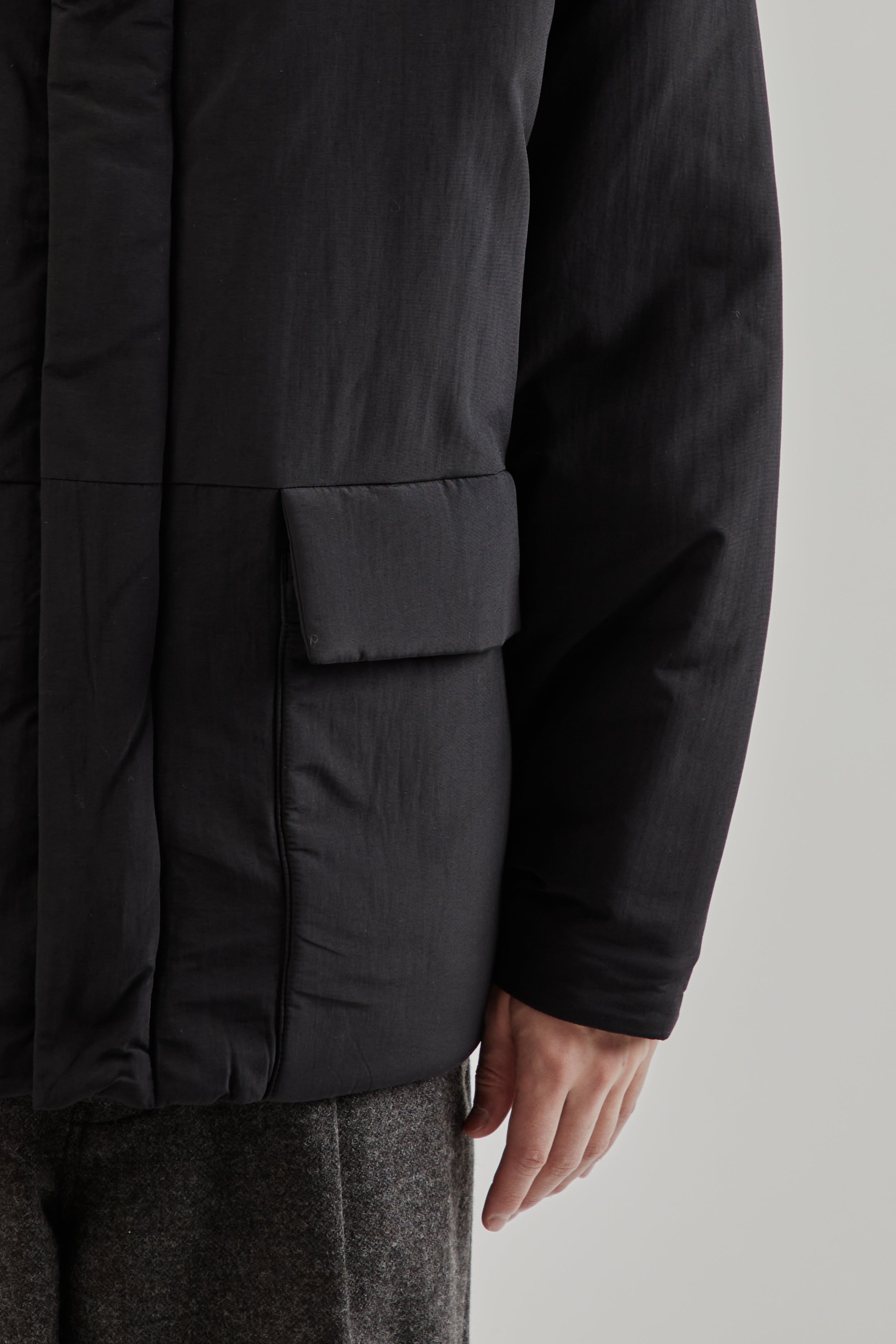 Still By Hand Round Puffy Blouson - Black | Wallace Mercantile Shop
