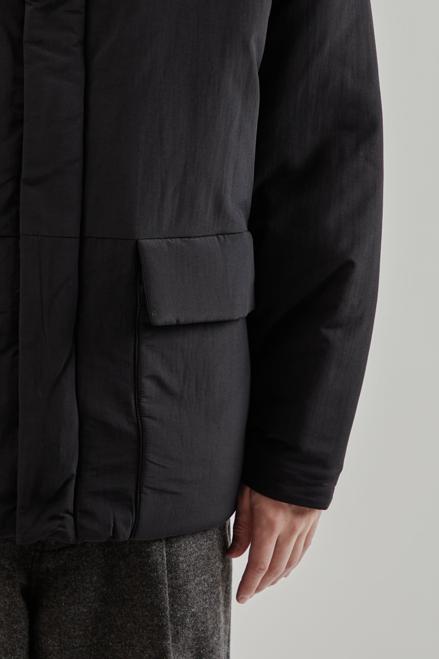 Still By Hand FW25 Round Puffy Blouson Black 8