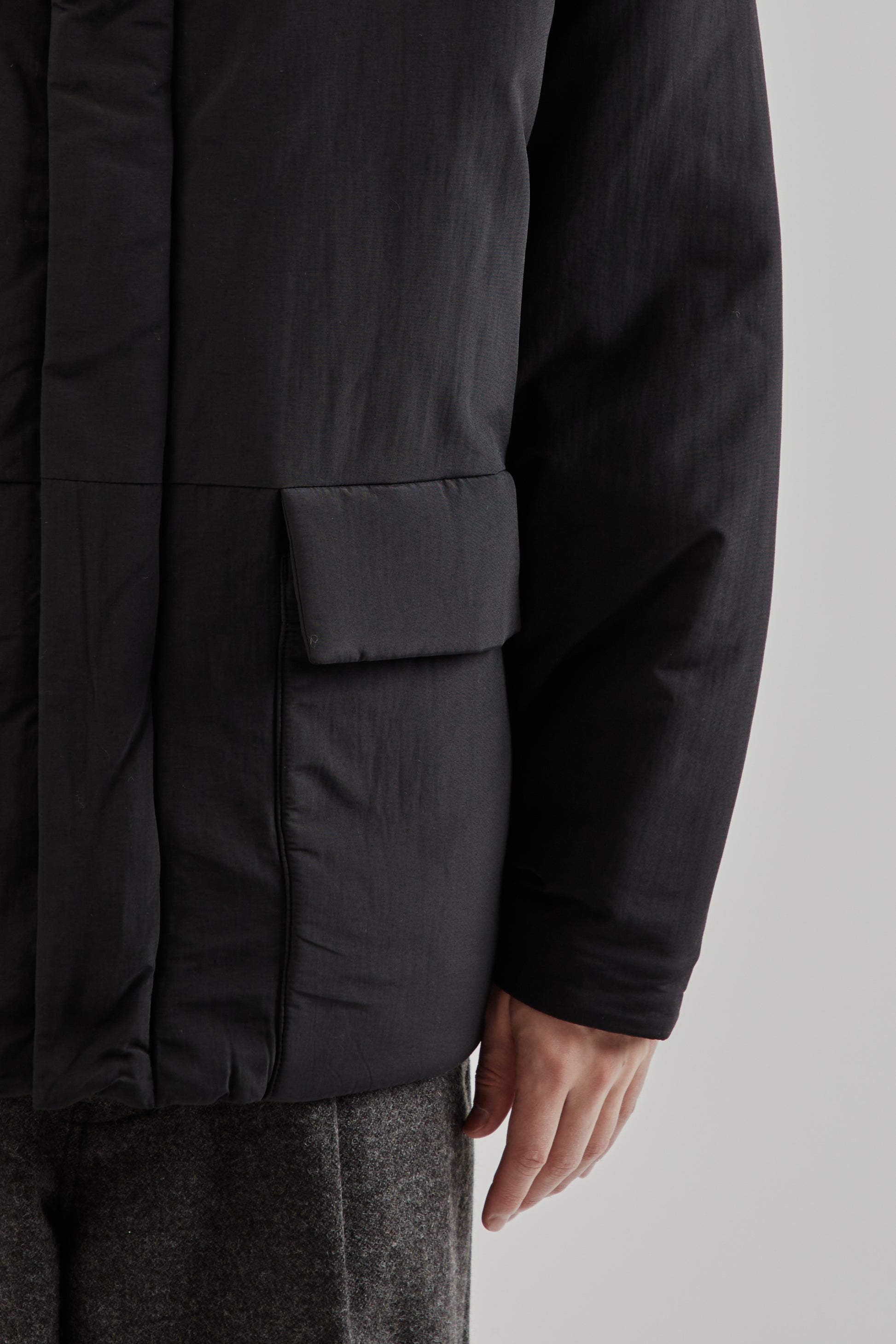 Still By Hand FW25 Round Puffy Blouson Black 8