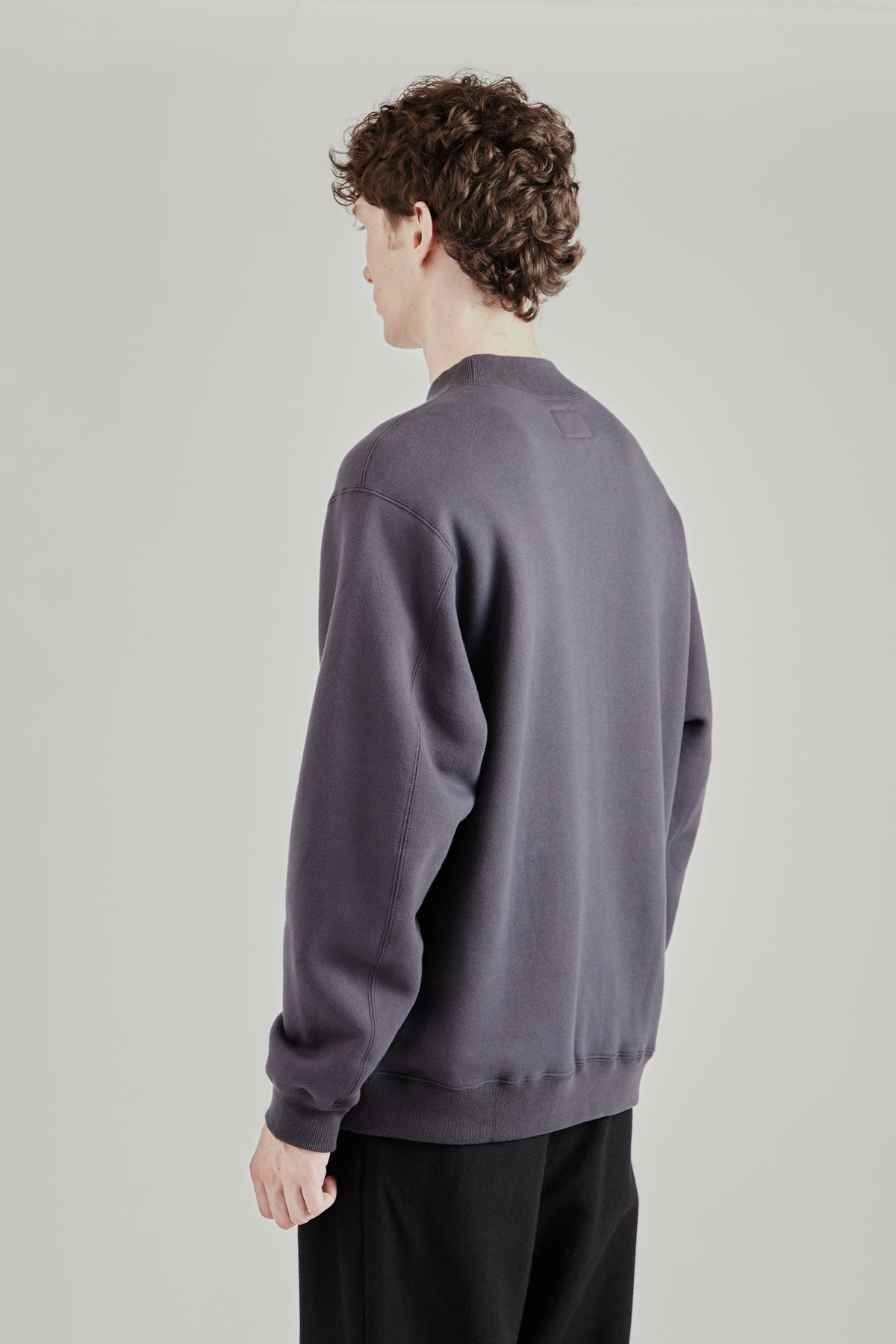Fleece Pullover - Grey Navy