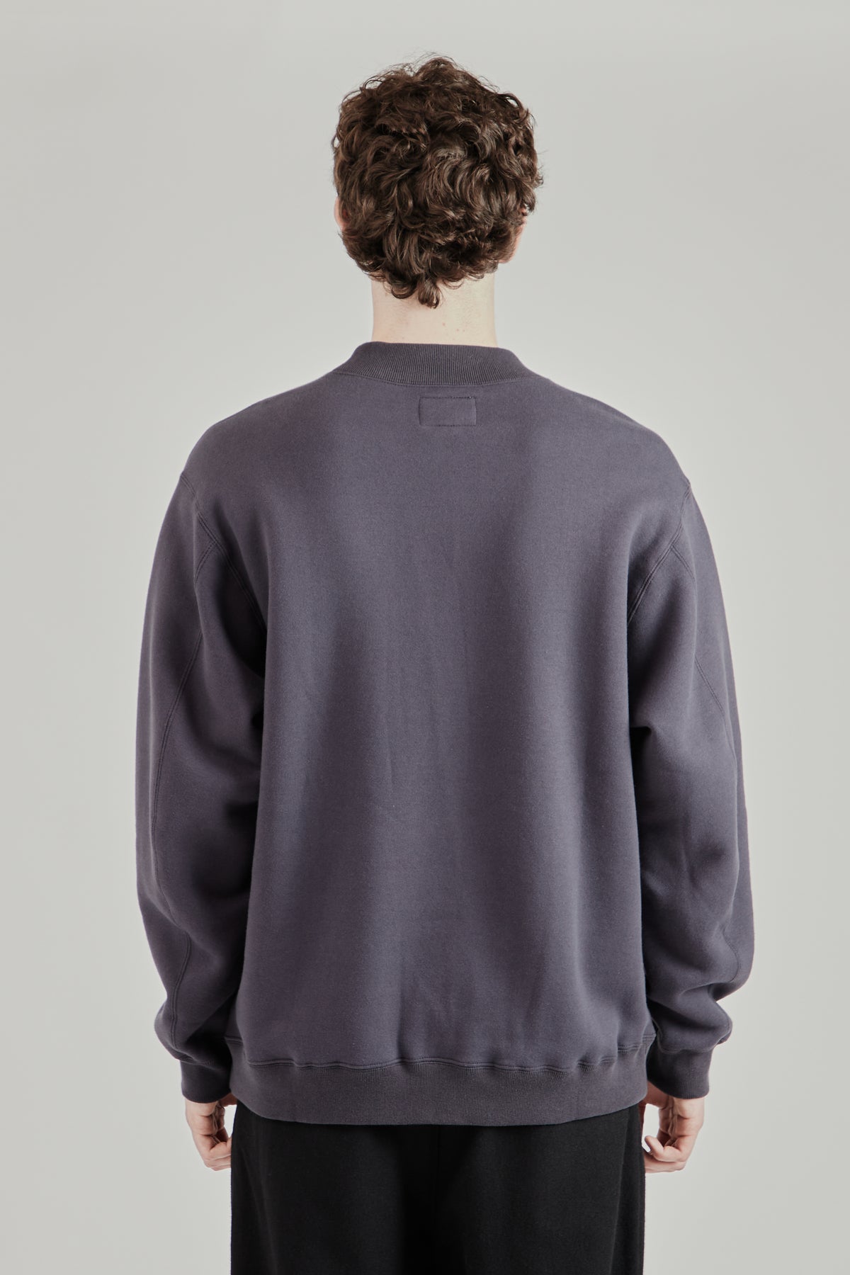 Fleece Pullover - Grey Navy