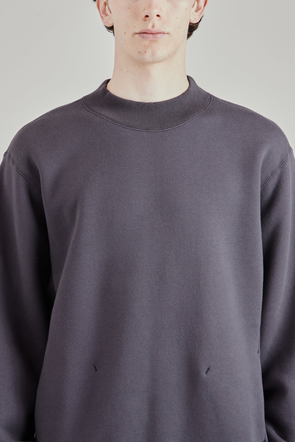 Fleece Pullover - Grey Navy