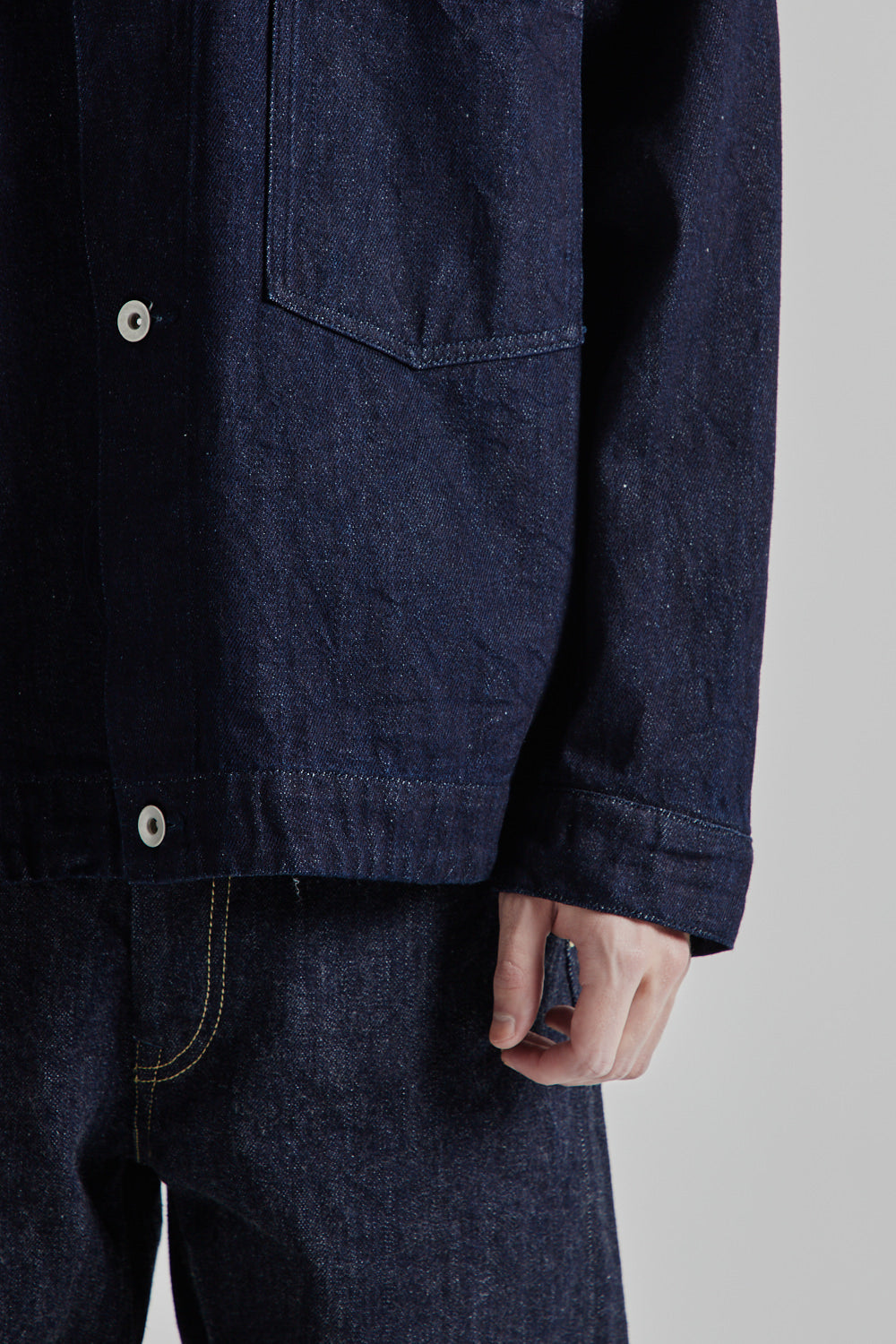 Still by Hand 12oz Denim Jacket - Navy | Wallace Mercantile Shop