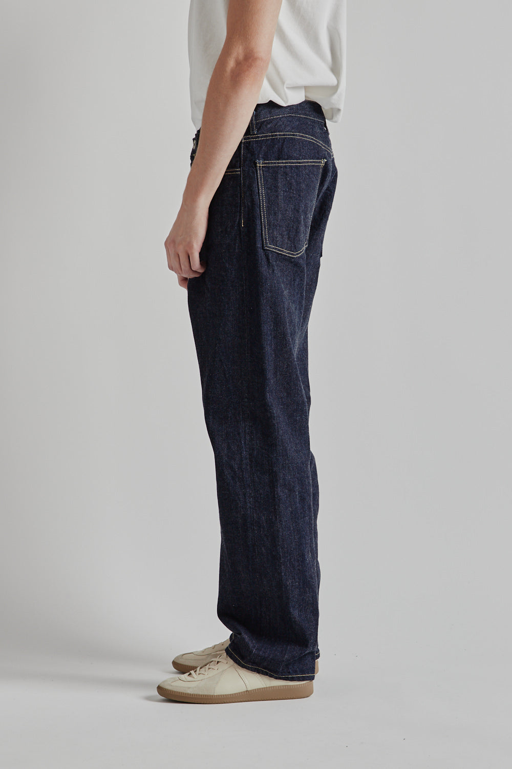 5 Pocket Denim Pants - Navy