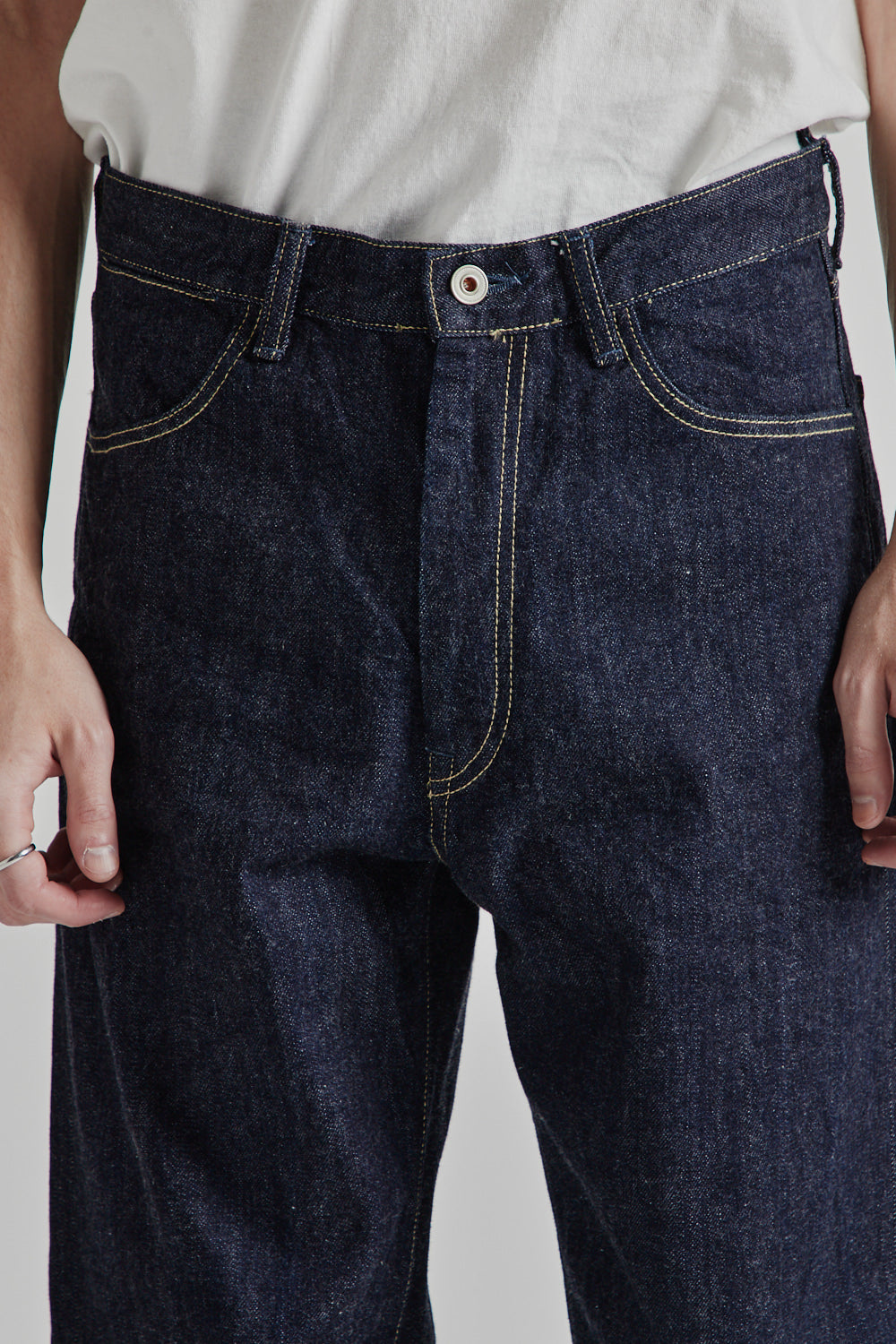 5 Pocket Denim Pants - Navy