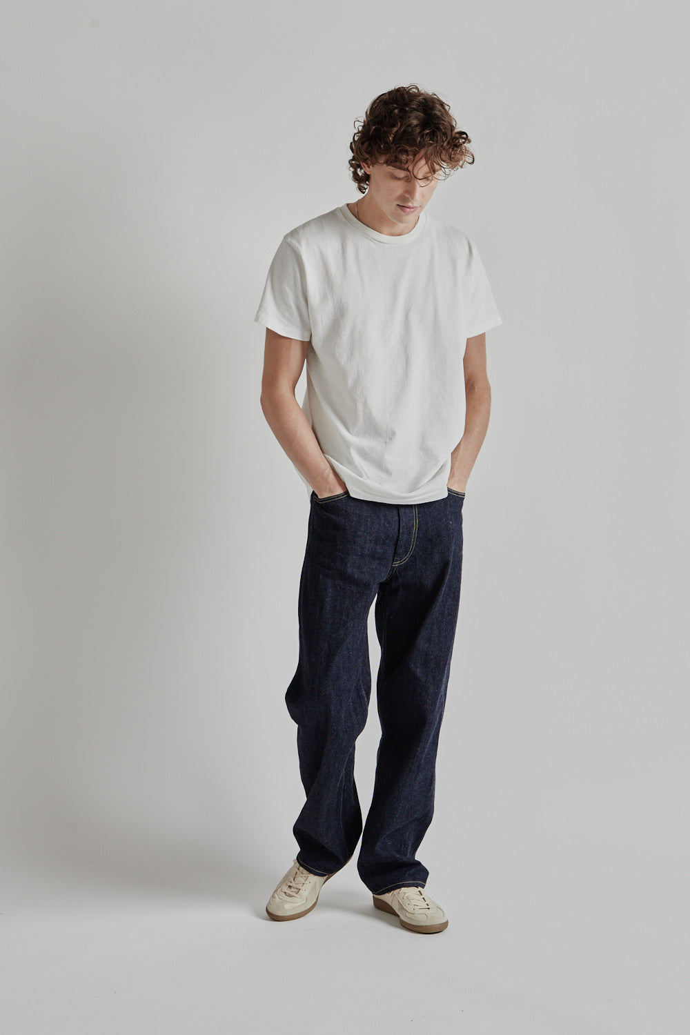 5 Pocket Denim Pants - Navy