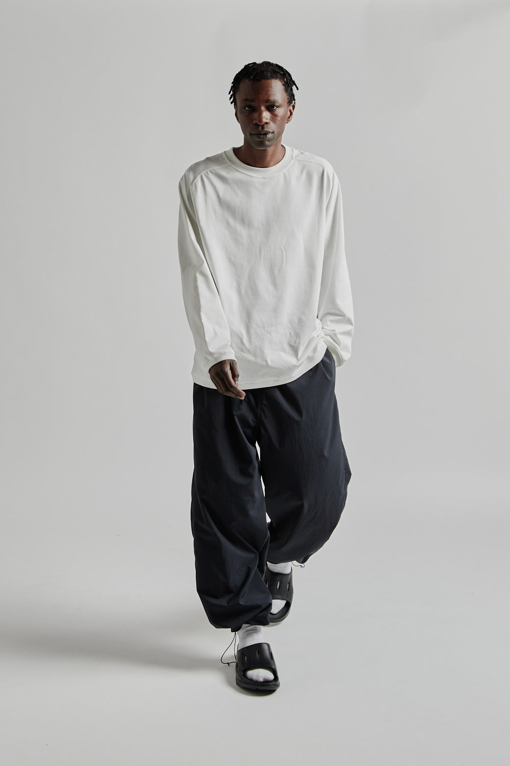 Still By Hand Airy Wide Pants - Ink Black | Wallace