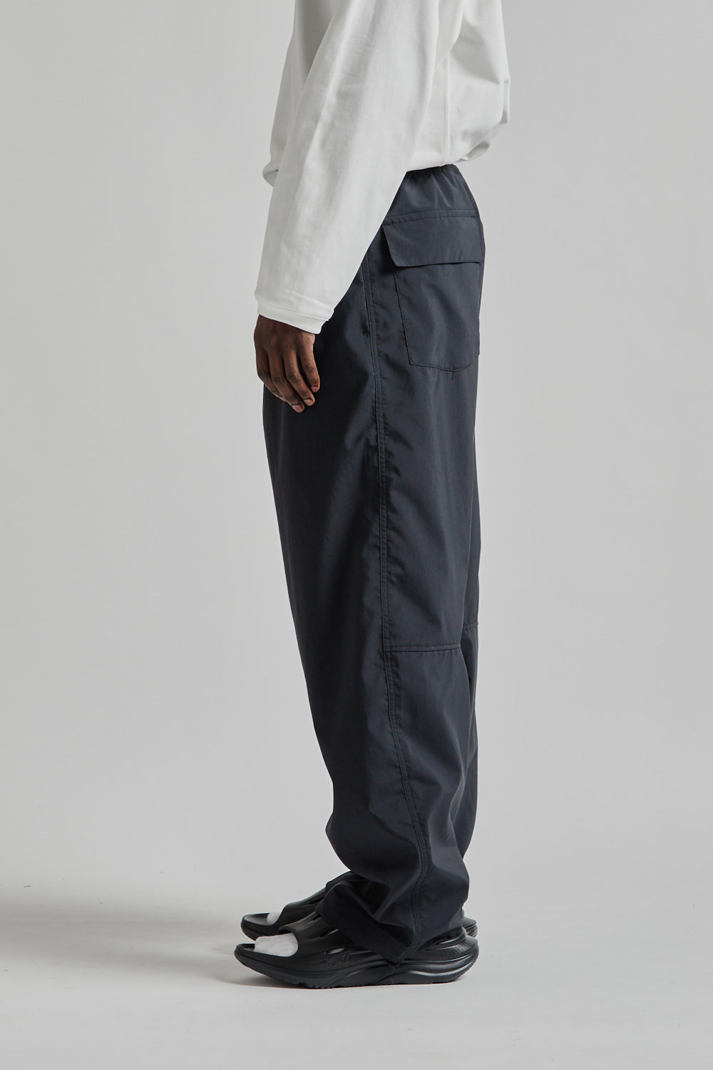 Still By Hand Airy Wide Pants - Ink Black | Wallace