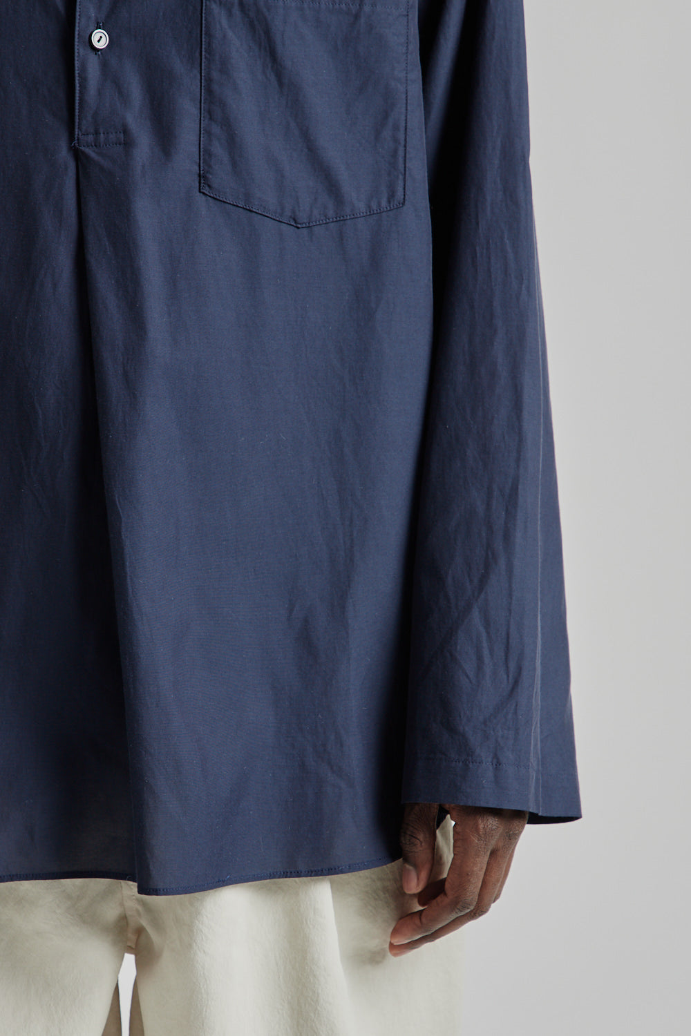 STILL BY HAND SH02233 melange navy Men's Size M | eBay