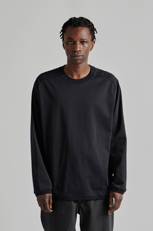 Still by Hand High Twist Long Sleeve Black Navy 2