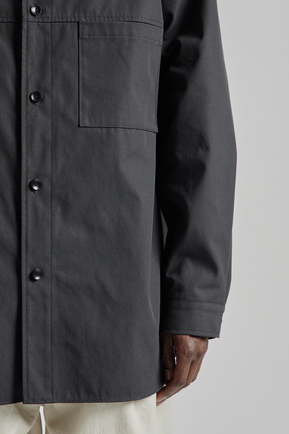 Still by Hand High Twist Shirt Blouson Charcoal 13