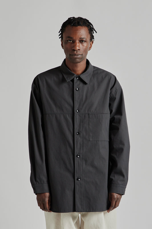 Still by Hand High Twist Shirt Blouson Charcoal 8