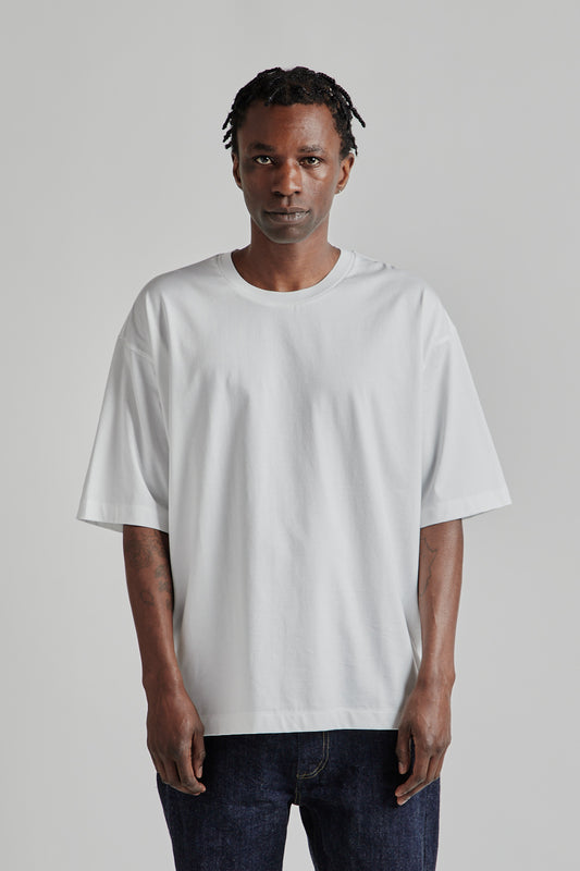 Still by Hand Knitted Rib T-Shirt White 2