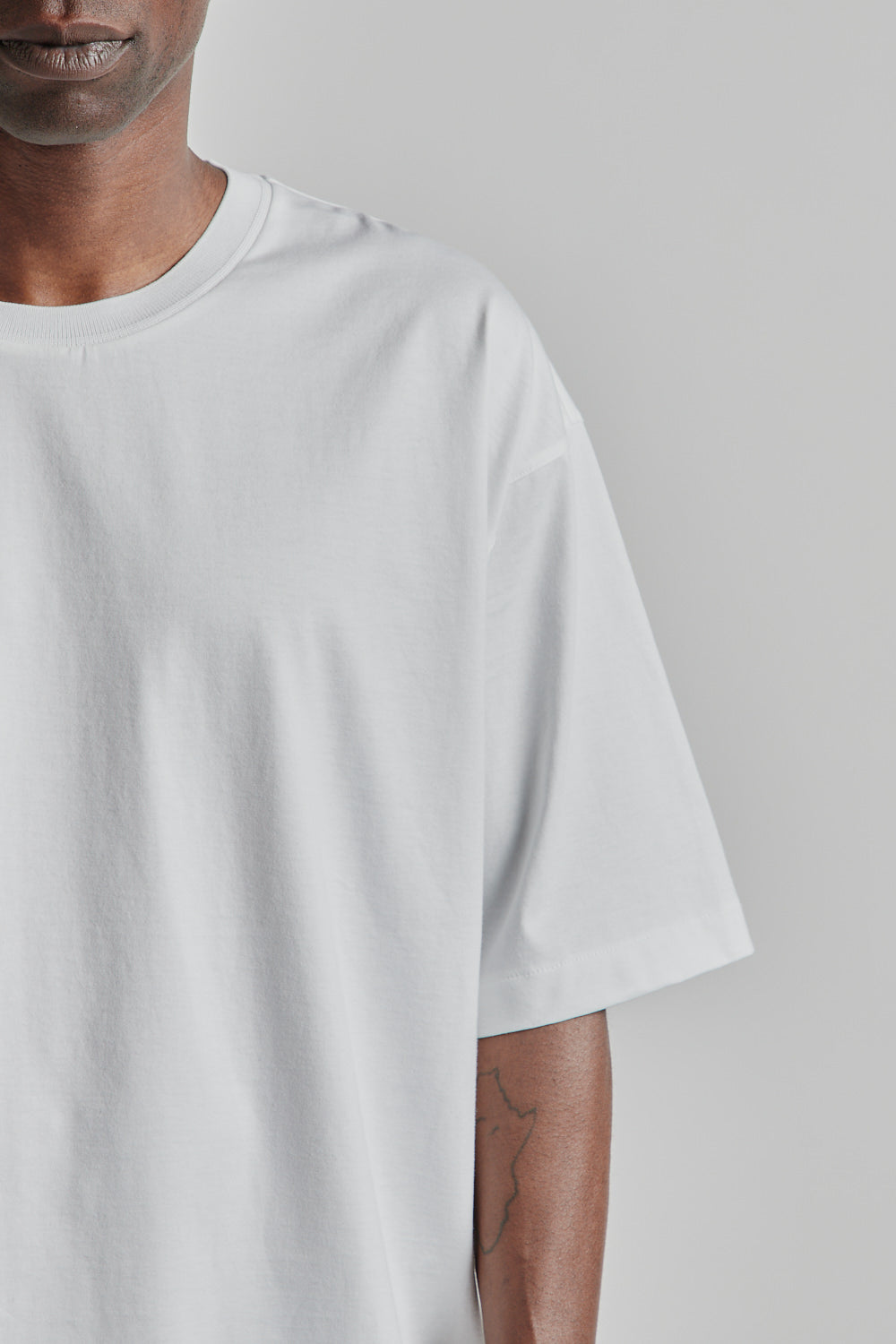 Still By Hand Knitted Rib T-Shirt - White | Wallace Mercantile Shop