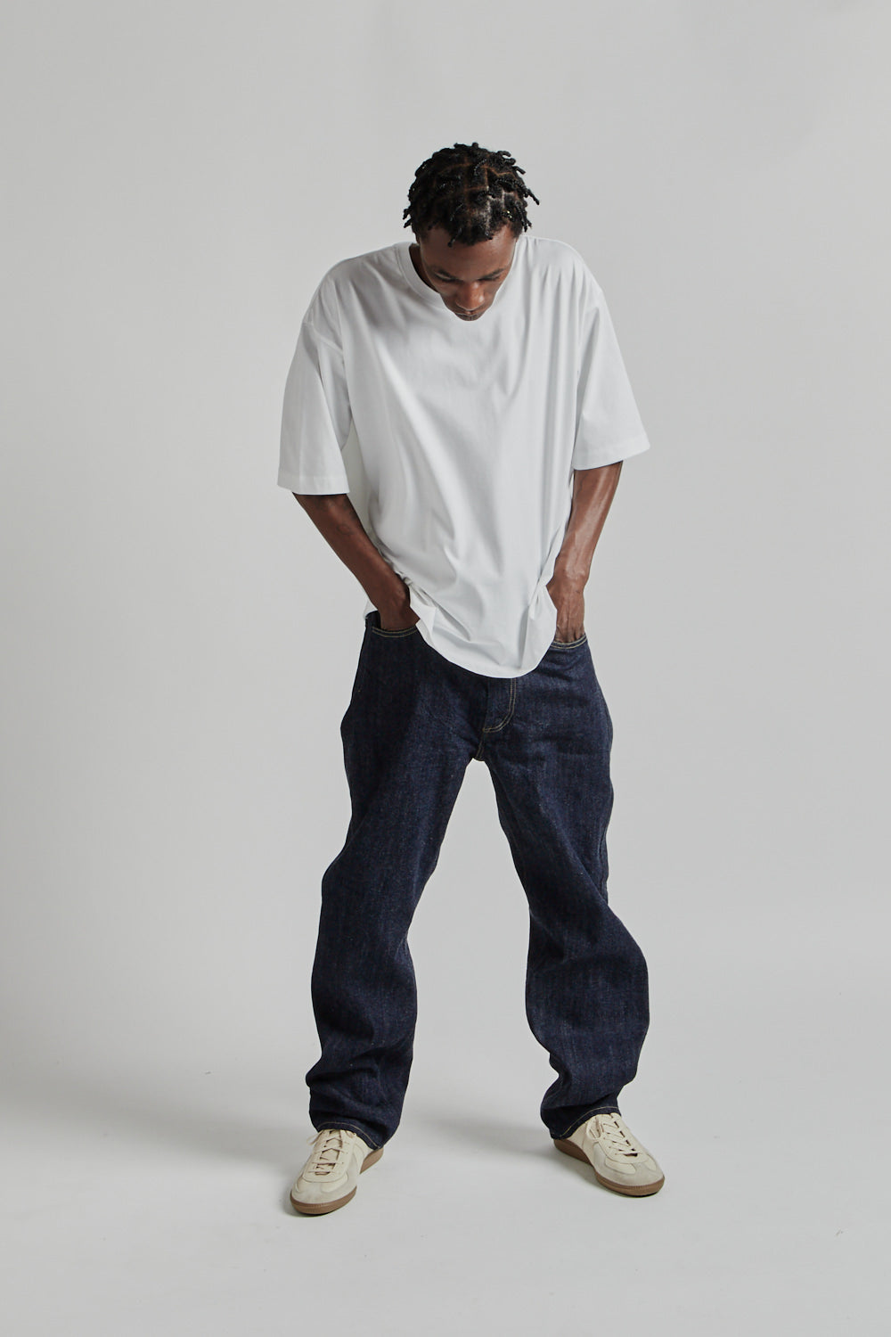 Still By Hand Knitted Rib T-Shirt - White | Wallace Mercantile Shop