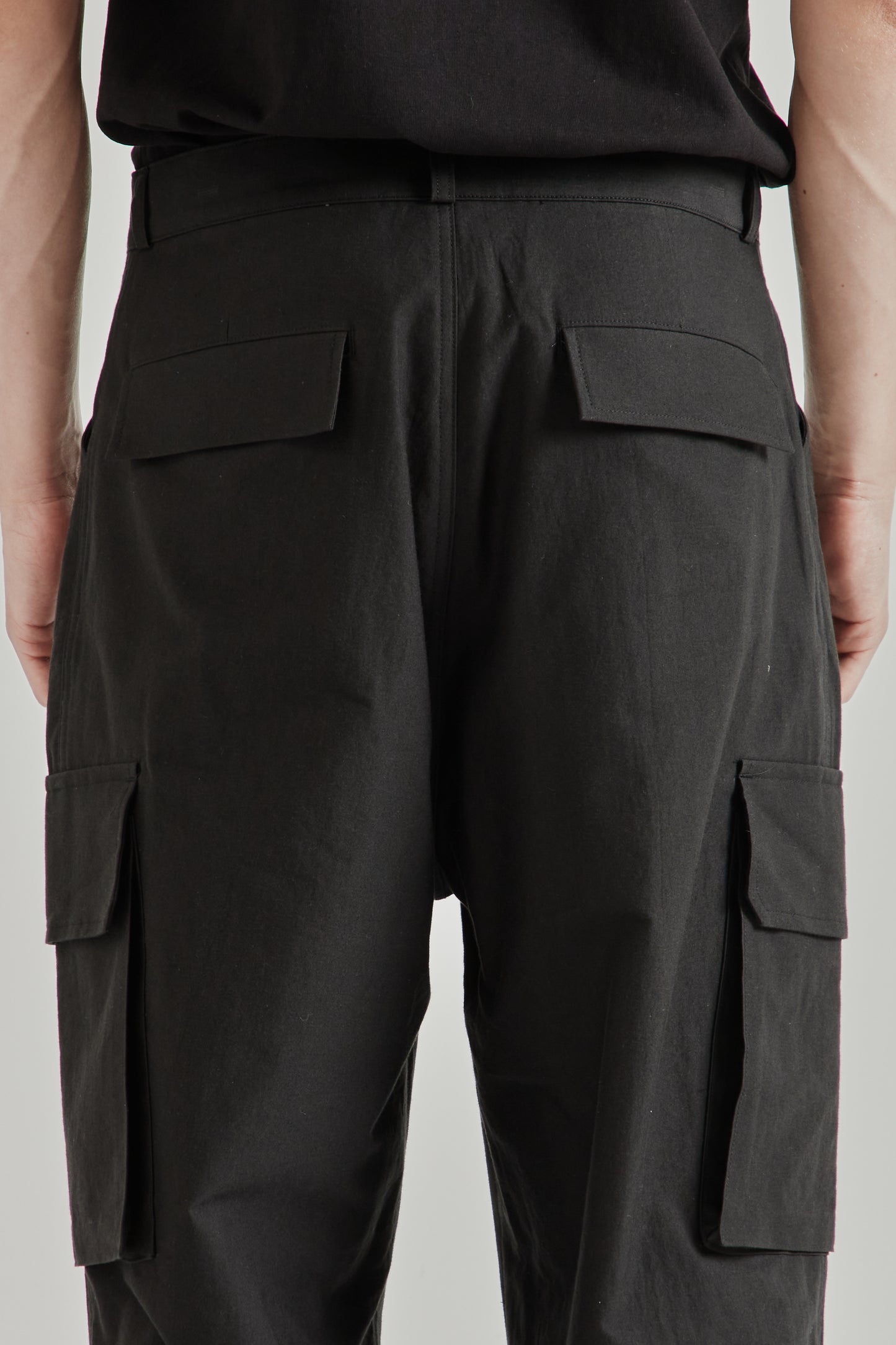 Still by Hand SS26 6 Pocket Moleskin Pants Ink Black2413