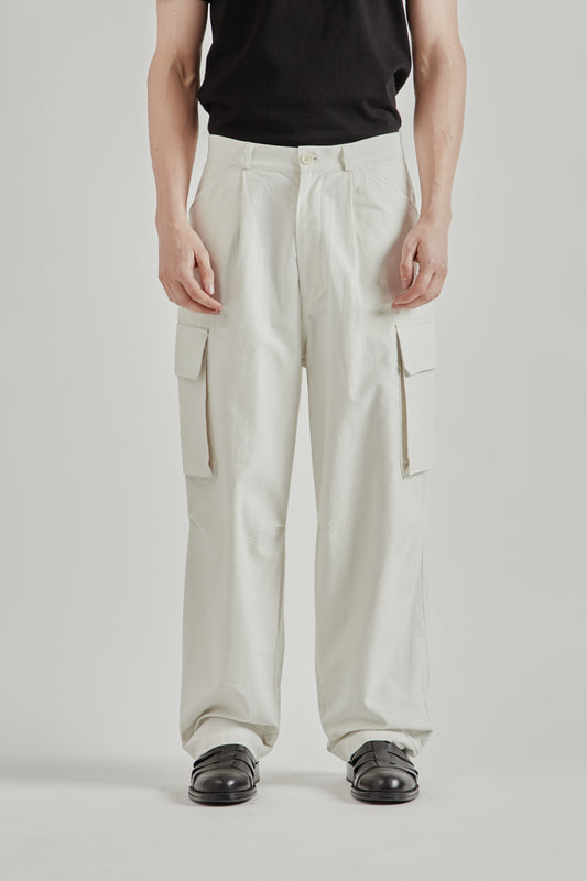 Still by Hand SS26 6 Pocket Moleskin Pants Ivory2575