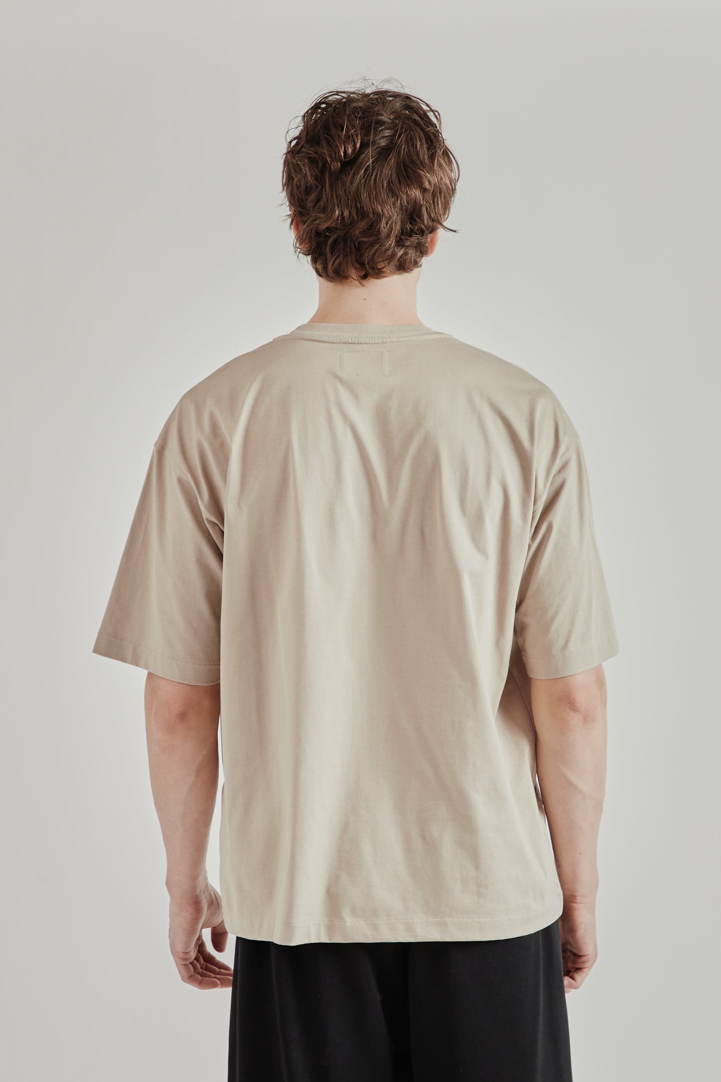 Still by Hand SS26 Knitted Rib T-Shirt Sand Beige2312