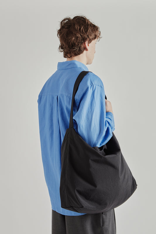 Still by Hand SS26 Nylon Ox Two-Way Bag Ink Black2194