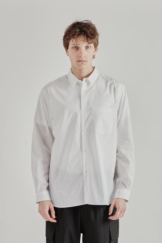 Still by Hand SS26 Regular Collar Shirt White-Shirt 2457