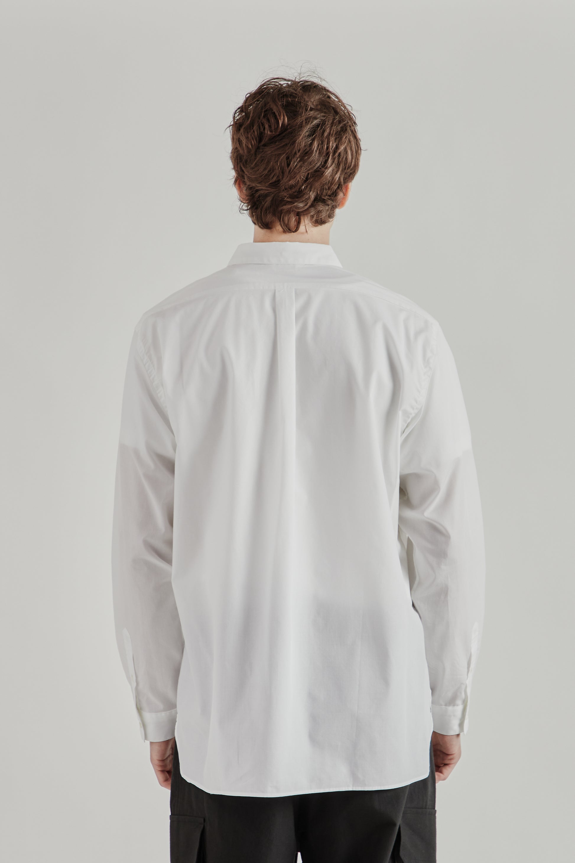 Still by Hand SS26 Regular Collar Shirt White-Shirt 2467