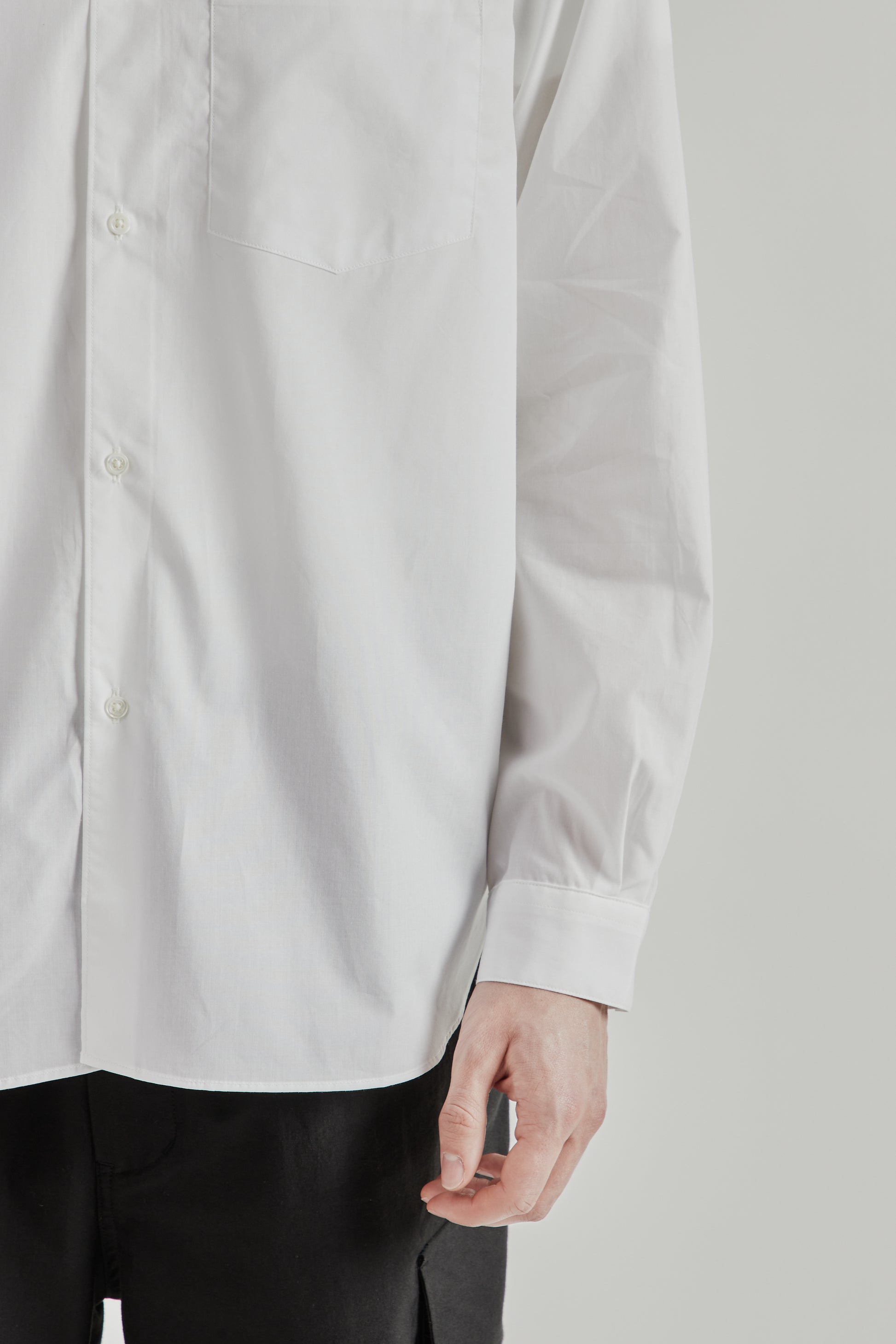 Still by Hand SS26 Regular Collar Shirt White2471