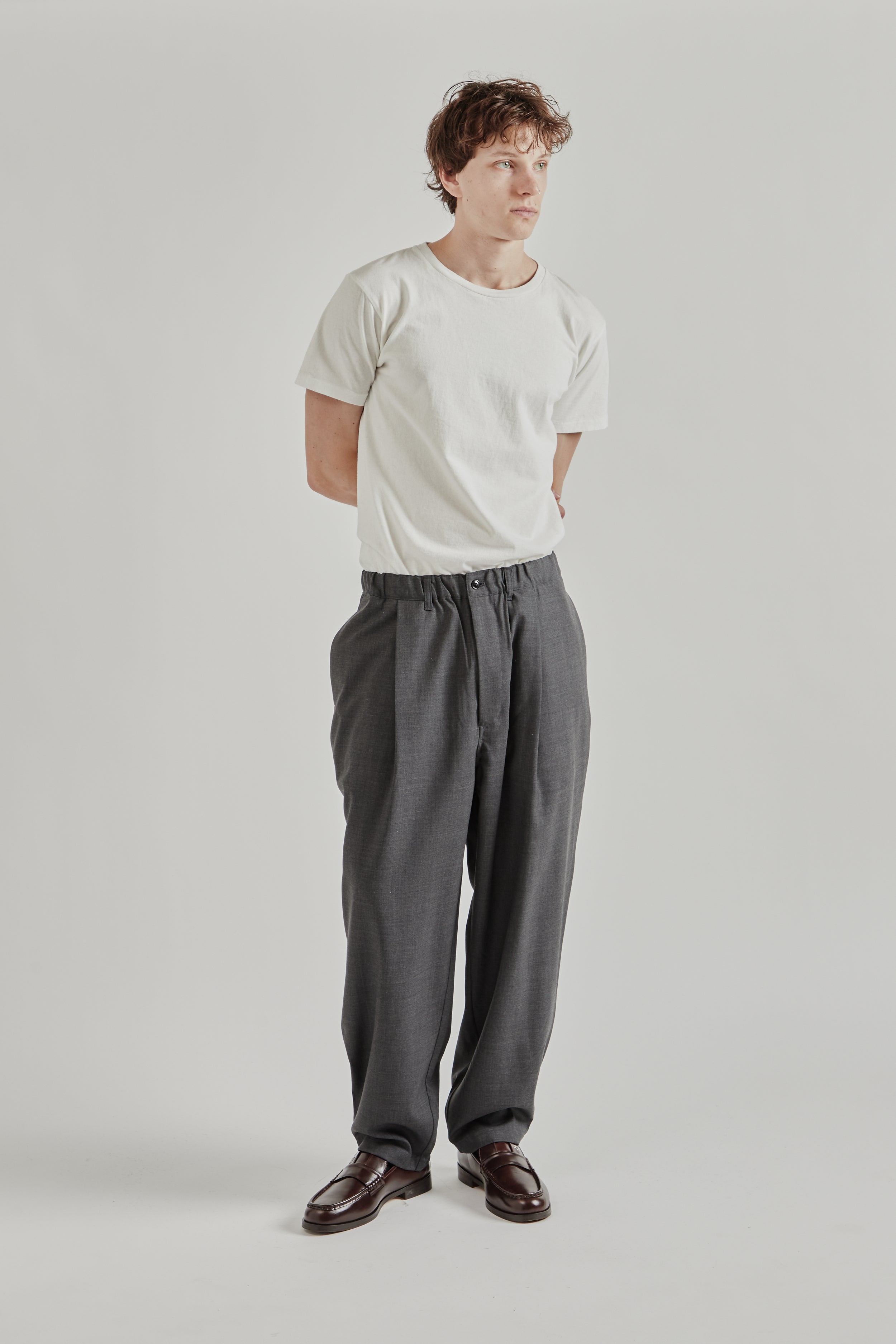 新品 Summer wool wide pants　48 Summer Wool Wide Pants