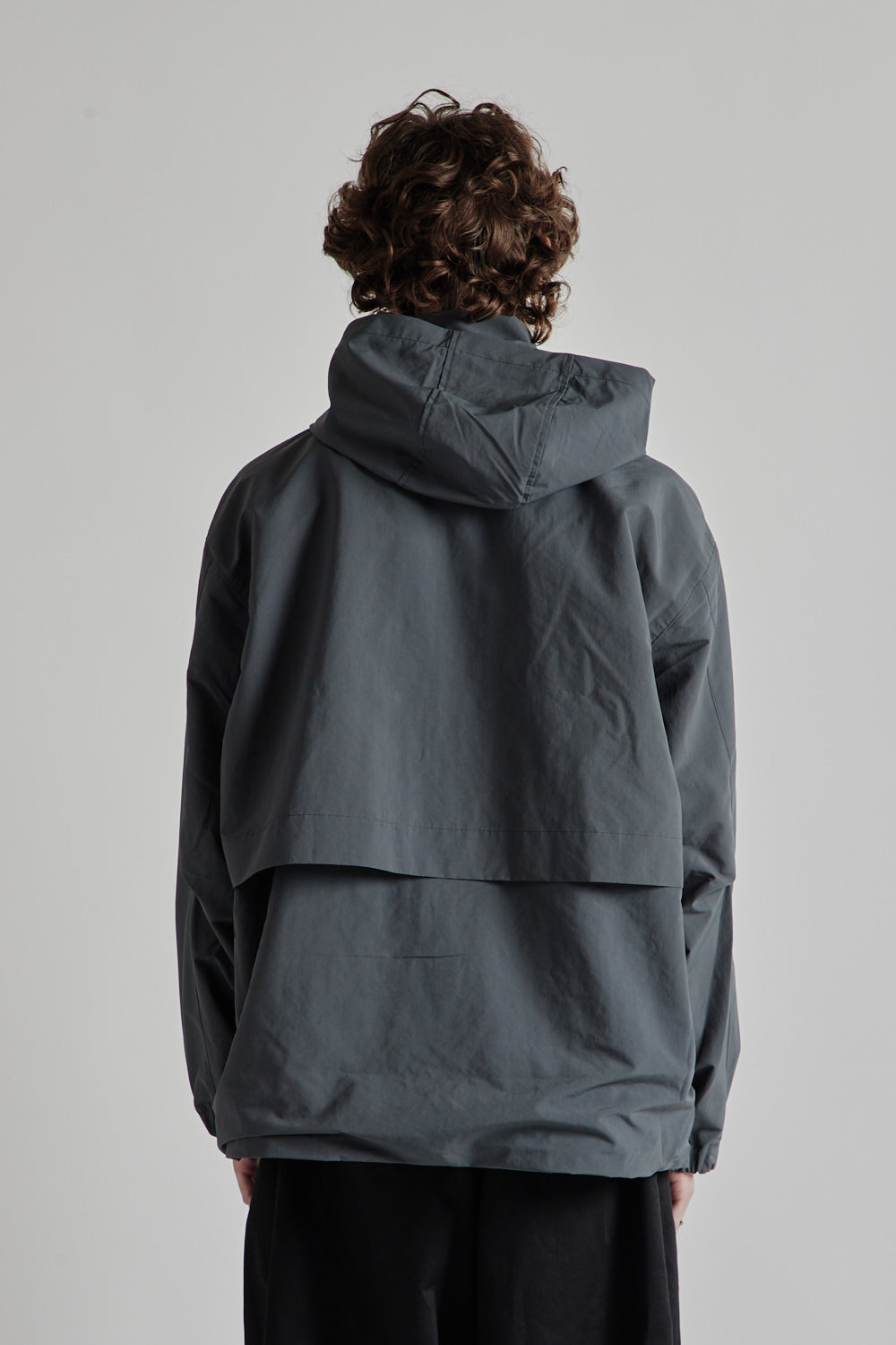 Stand Collar Field Jacket - Blue Gray