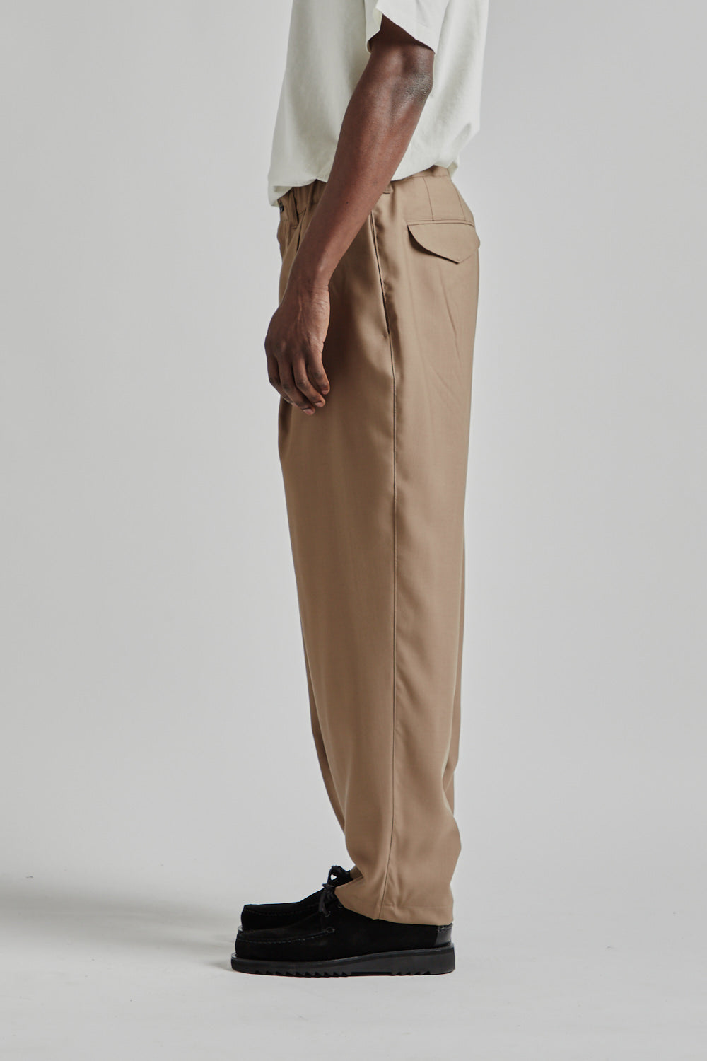 Still by Hand Summer Wool Wide Pants Dusty Brown 14