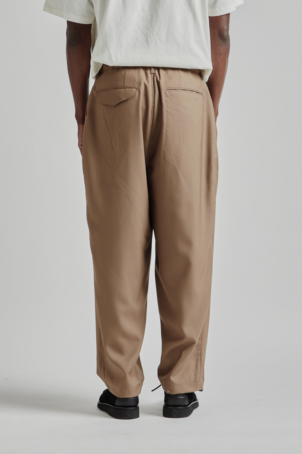 Still by Hand Summer Wool Wide Pants Dusty Brown 15