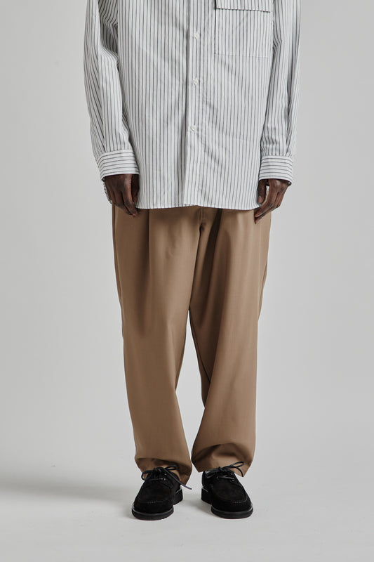 Still by Hand Summer Wool Wide Pants Dusty Brown 4