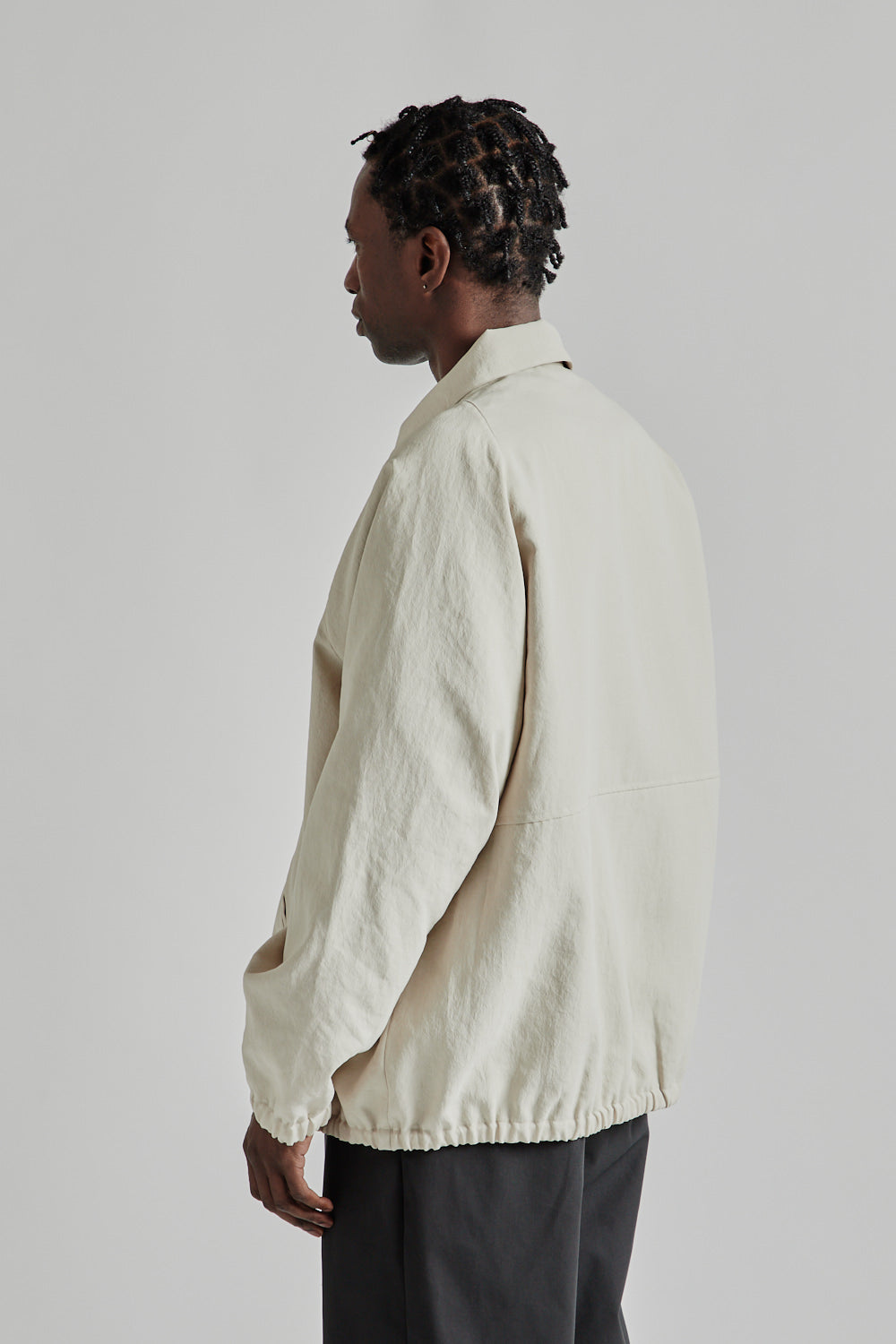 Still By Hand Zip Up Polyester Blouson - Ecru | Wallace Still By Hand Zip Up Polyester Blouson - Ecru | Wallace