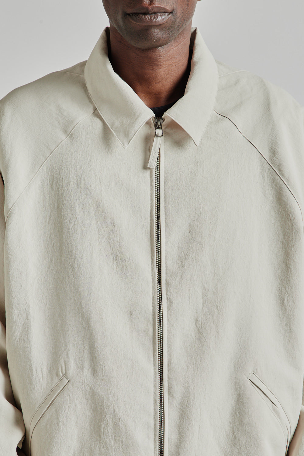Still by Hand Zip Up Polyester Blouson Ecru 6