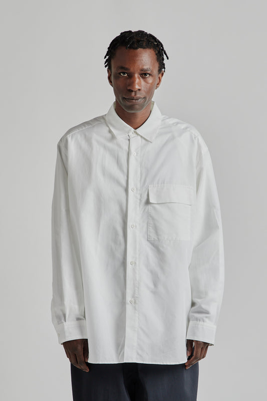 Still by hand ss25 Oversized Shirt White 02