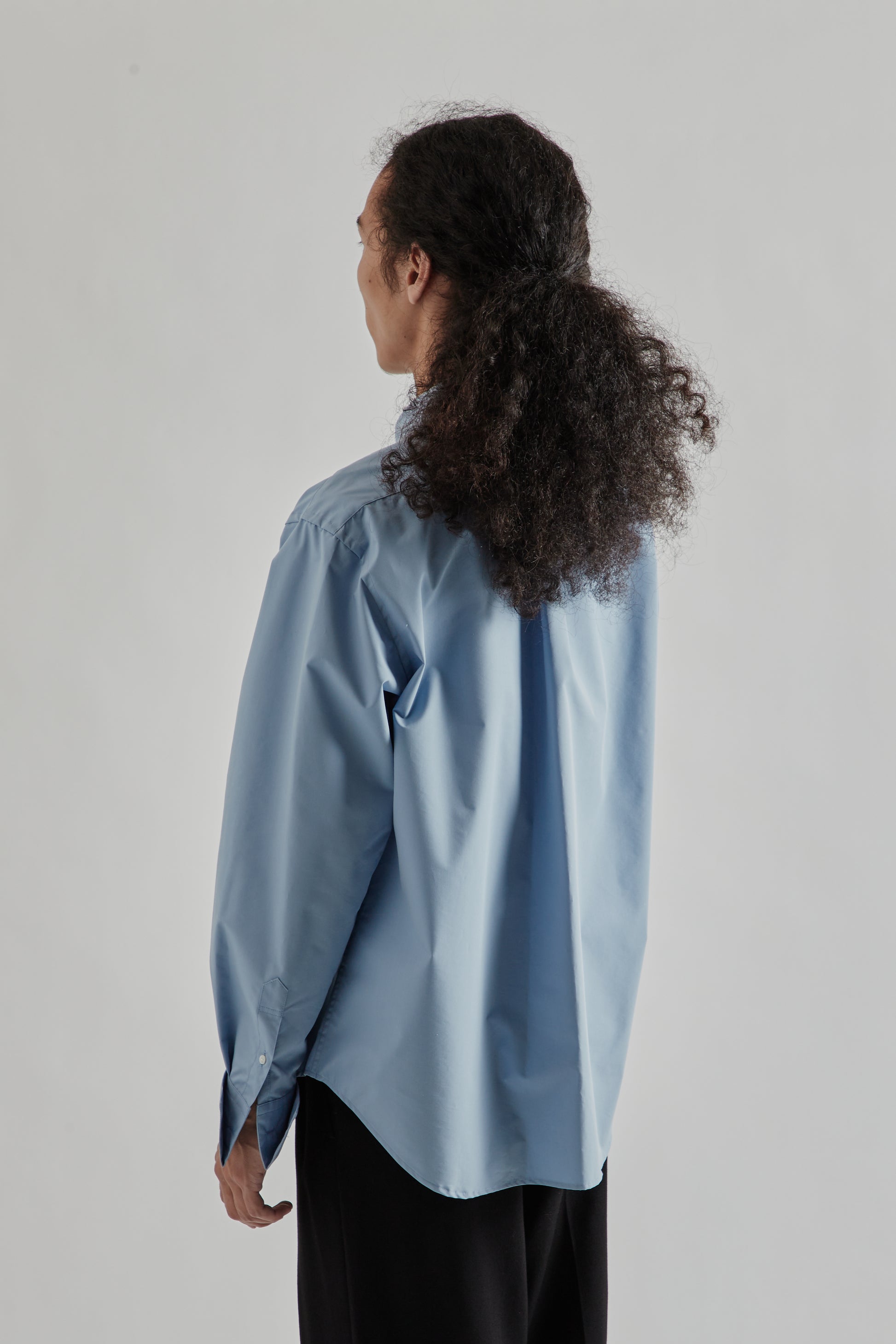Sugarhill FW25 Ribbon Collar Shirt Blue 4
