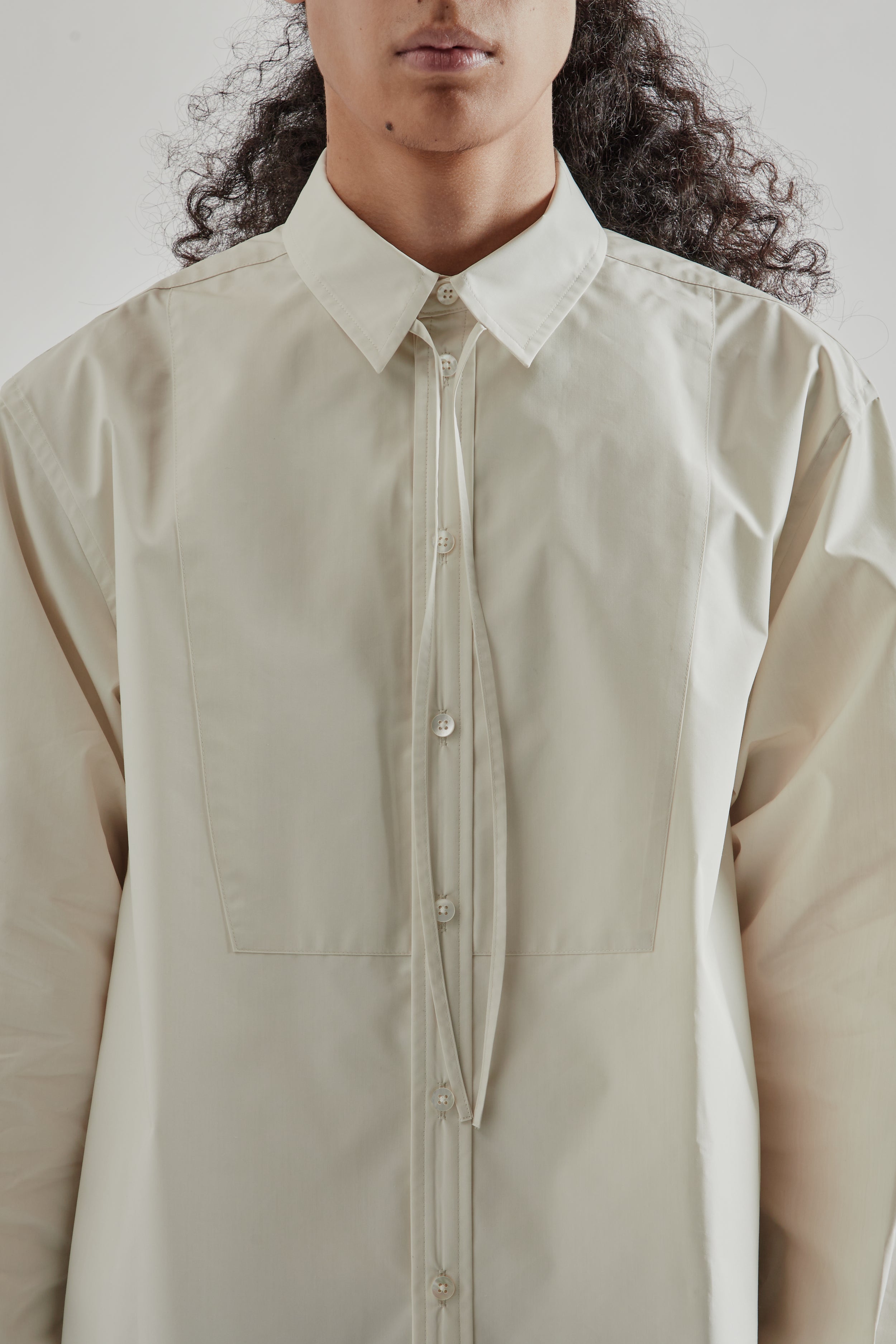 Sugarhill Ribbon Collar Shirt - Ecru | Wallace Mercantile Shop
