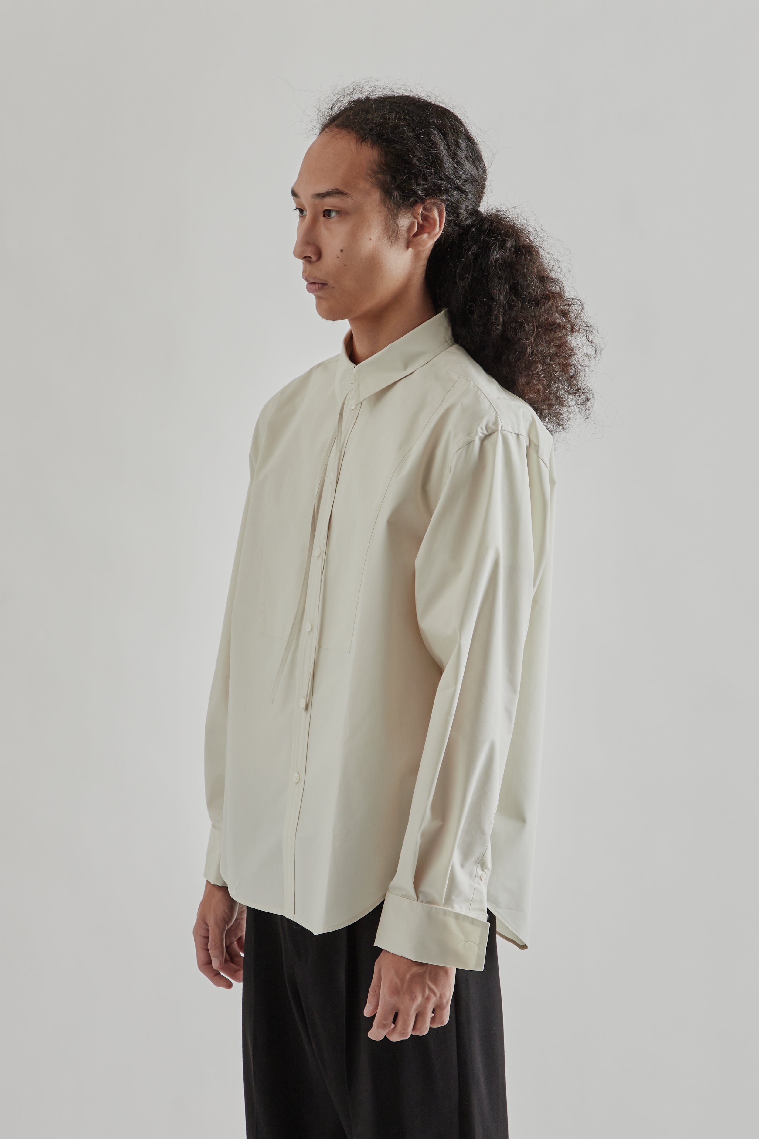 Sugarhill Ribbon Collar Shirt - Ecru | Wallace Mercantile Shop