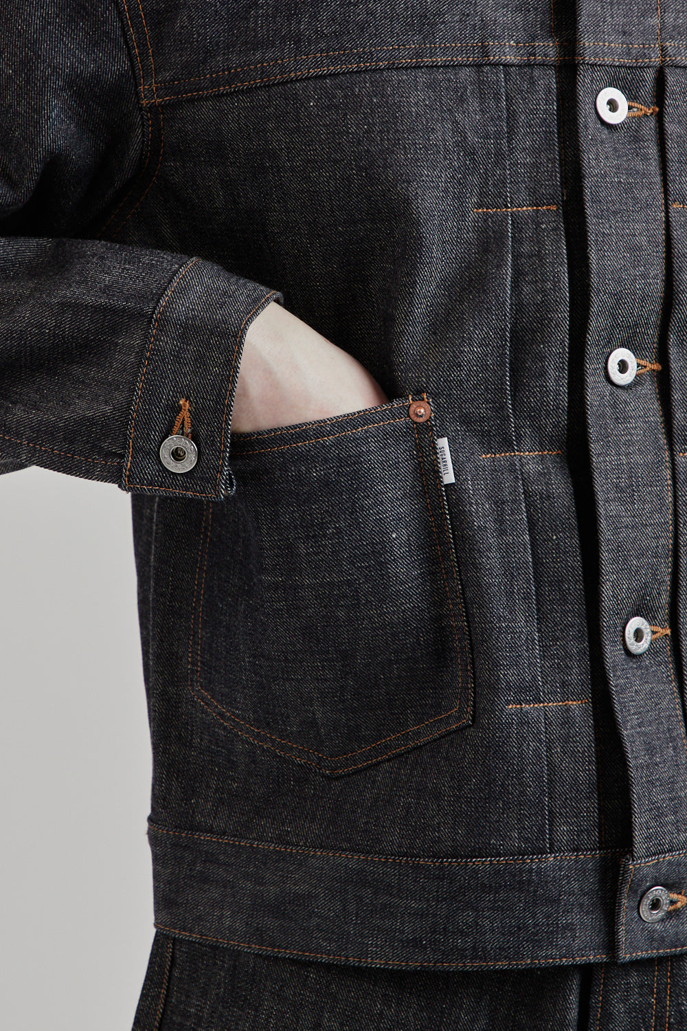 Sugarhill SS25 Modern Denim Jacket Rigid Indigo 9