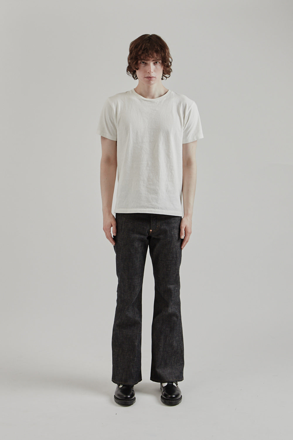 Sugarhill SS25 Modern Denim Pants Flared Cut Rigid Indigo 01