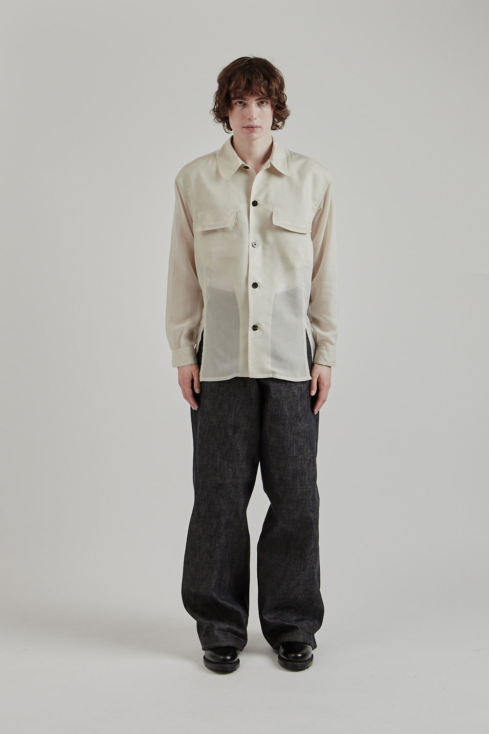 Sugarhill SS25 Modern Denim Pants Wide Cut Rigid Indigo 1