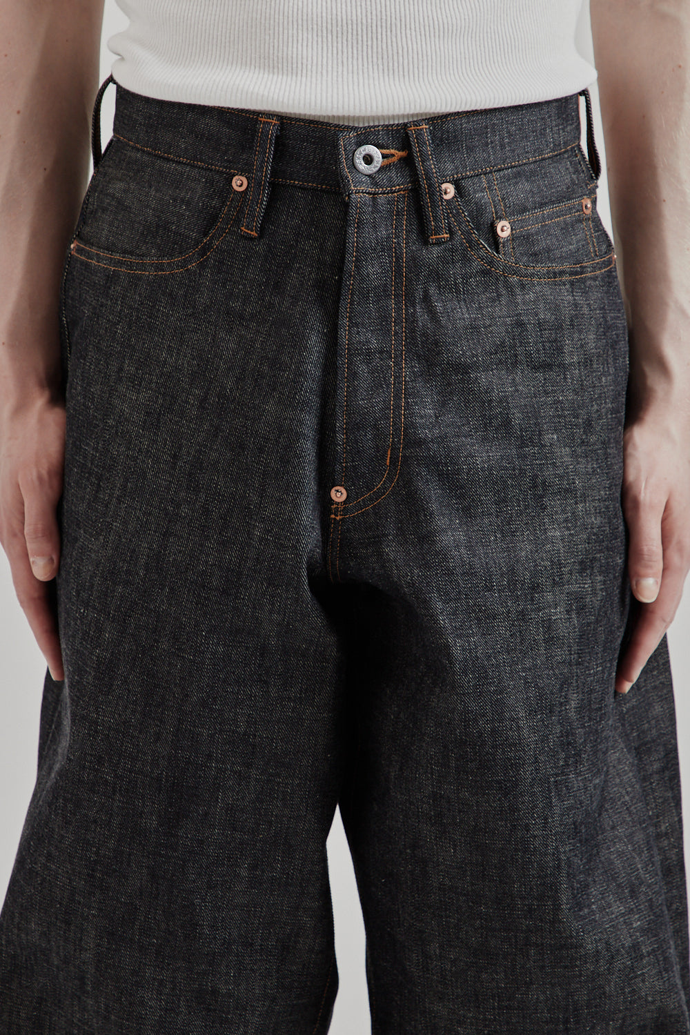 Sugarhill SS25 Modern Denim Pants Wide Cut Rigid Indigo 10