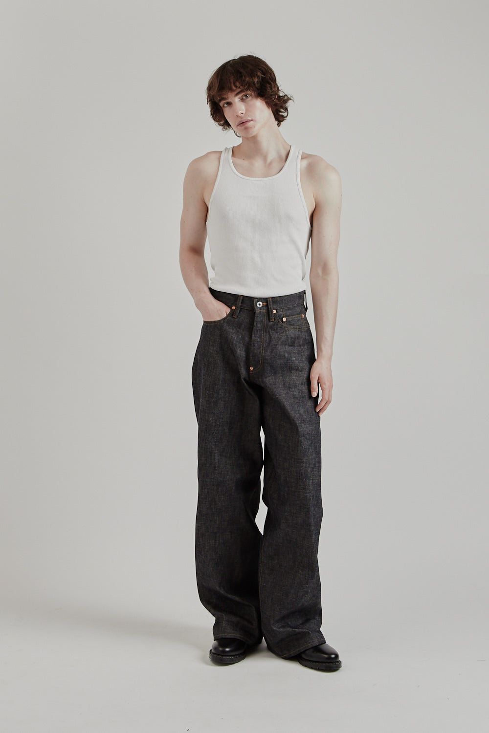Sugarhill SS25 Modern Denim Pants Wide Cut Rigid Indigo 13