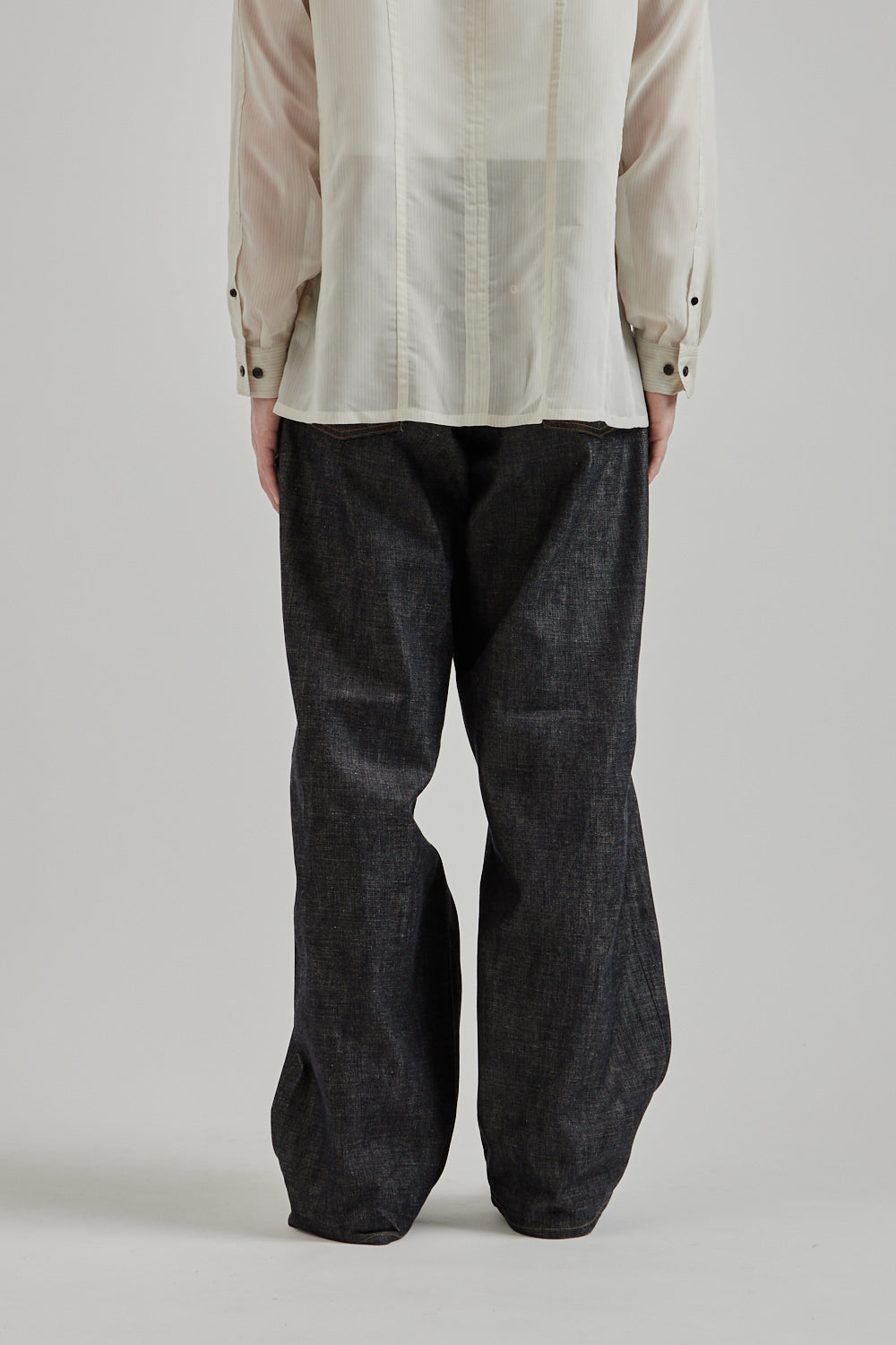 Sugarhill SS25 Modern Denim Pants Wide Cut Rigid Indigo 4