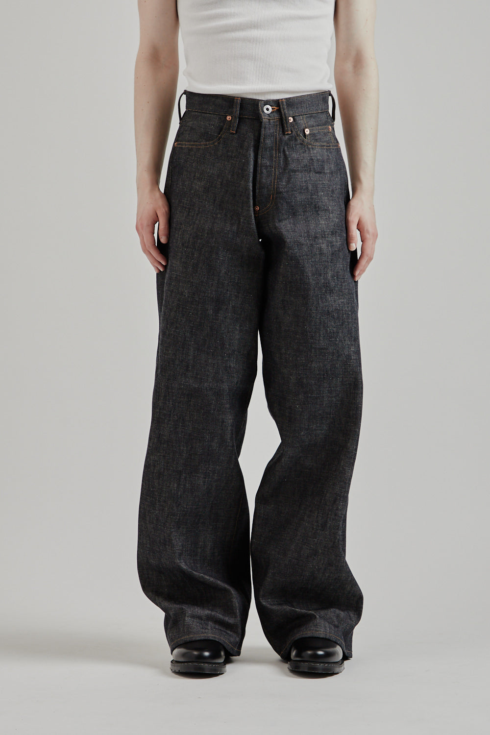 Sugarhill SS25 Modern Denim Pants Wide Cut Rigid Indigo 5