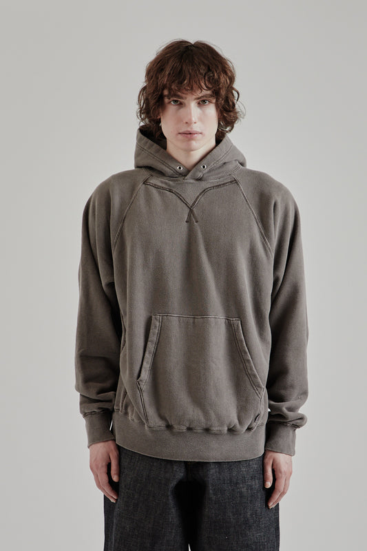 Pigment Dye Hoodie - Dark Purple