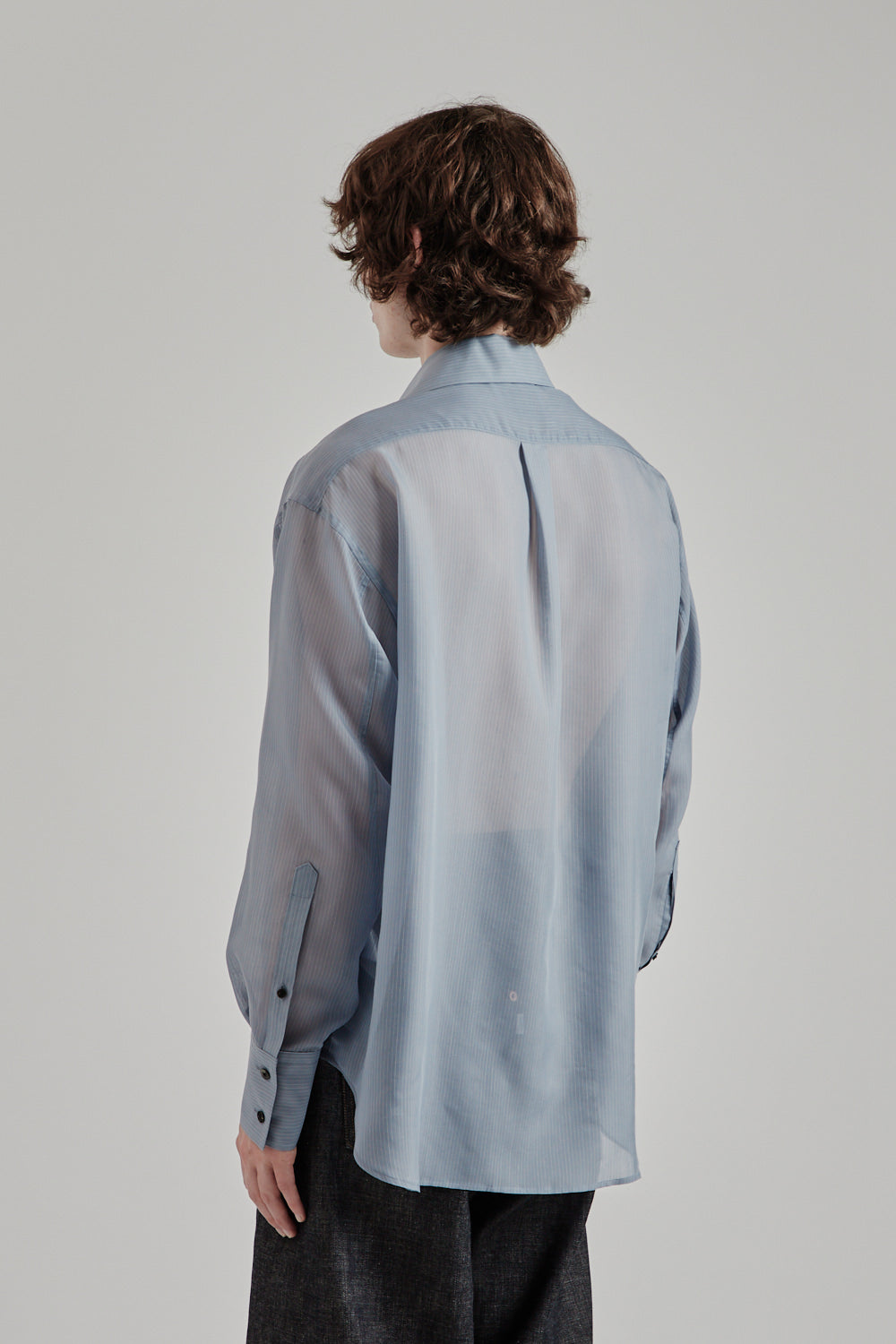 Sugarhill SS25 Sheer Skipper Shirt Blue Stripe 4