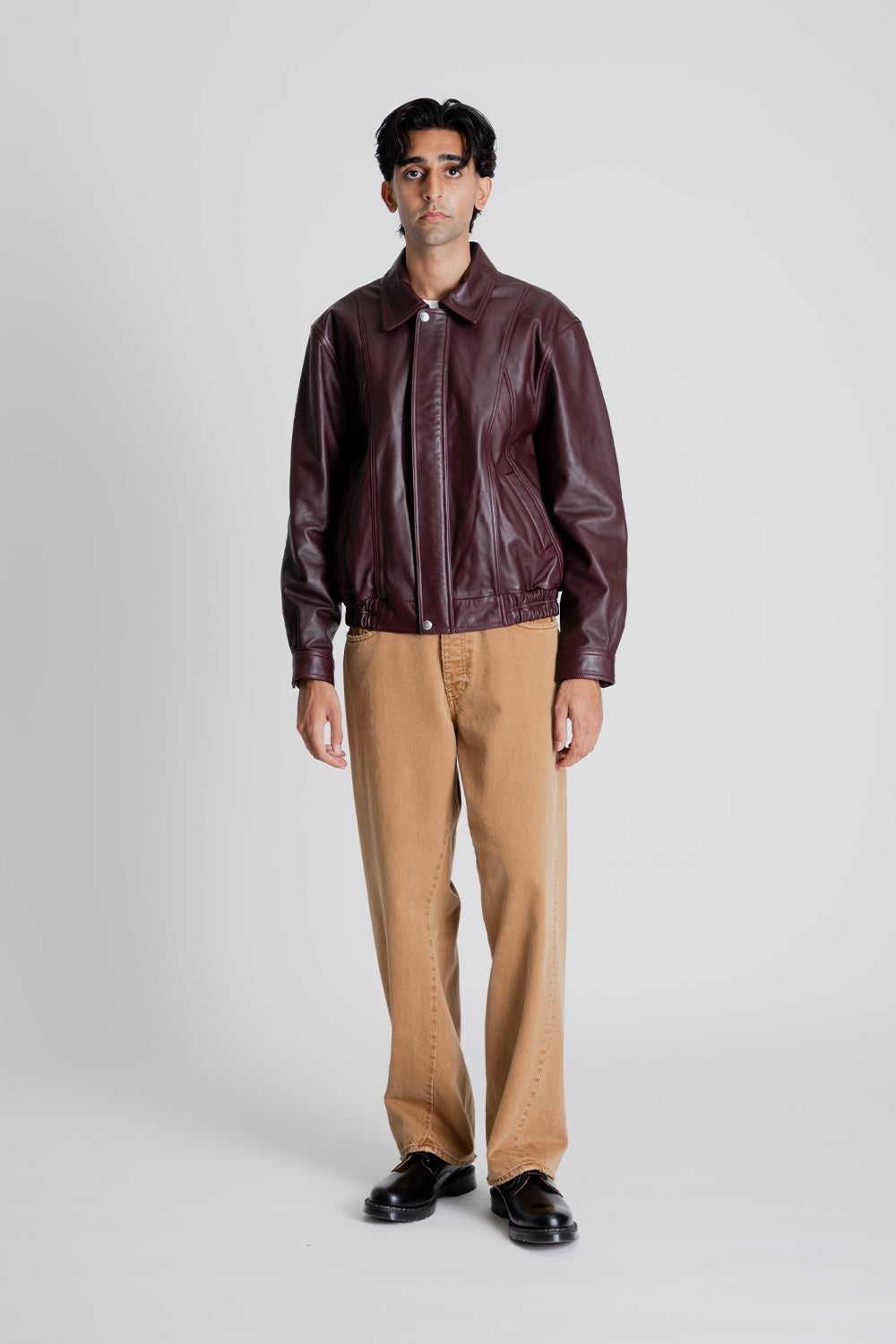Sunflower 90's Bomber Jacket in Burgundy
