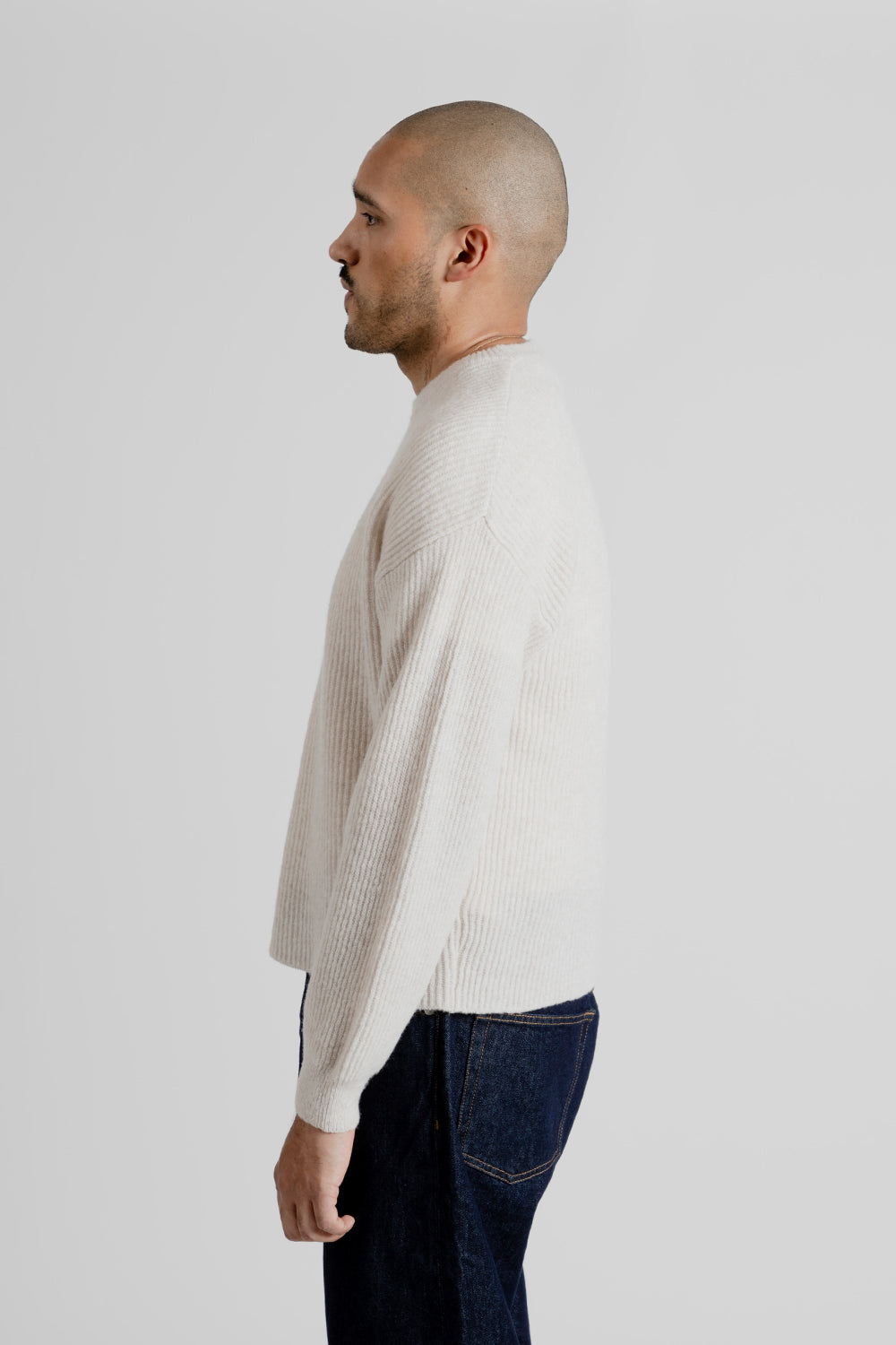 Sunflower Air Rib Knit in Off-White