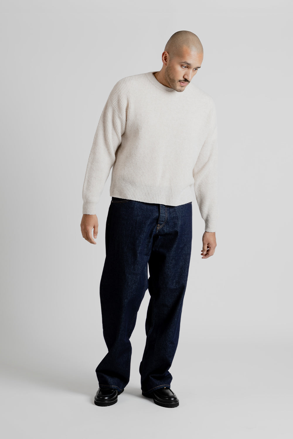 Sunflower Air Rib Knit in Off-White